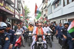 तिरंगा बाइक रैली में शामिल हुए सीएम धामी, मुख्यमंत्री ने