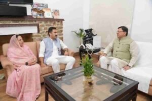 मुख्यमंत्री धामी से हिमाचल के कैबिनेट मंत्री विक्रमादित्य सिंह ने