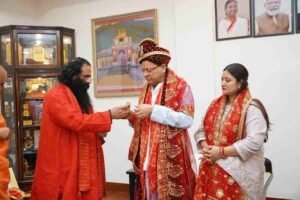 सीएम धामी को रक्षाबंधन के पावन पर्व पर संत महात्माओं