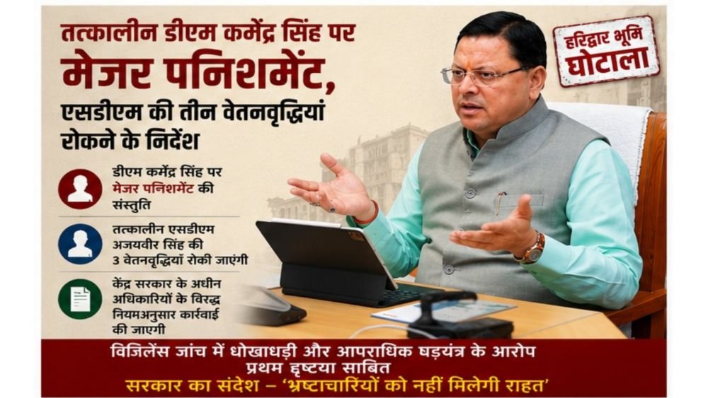 cm dhami on curruption